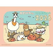 水豚君2026年桌上型月曆