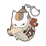 夏目友人帳鑰匙扣吊飾：貓咪老師 晚酌ver. 拎起來