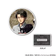 進擊的巨人壓克力杯墊：里維caf&eacute;貓 附底座