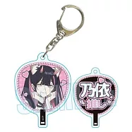超時空輝耀姬!團扇造型鑰匙圈：駒澤乃依