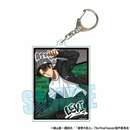 進撃的巨人壓克力吊飾：里維滑板ver.