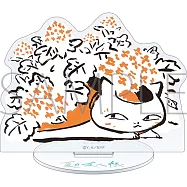 夏目友人帳貓咪老師壓克力立牌：紫陽花