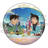 名偵探柯南金屬風胸章：工藤新一&毛利蘭