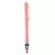 【MUJI 無印良品】PP按壓螢光筆 /橘