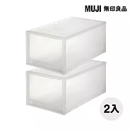 [MUJI 無印良品]PP衣裝盒/深/2入