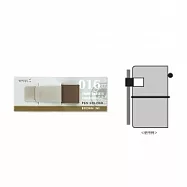 TRC Traveler&rsquo;s Notebook Refill補充系列-016棕色M