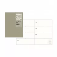 TRC Traveler&rsquo;s Notebook PA SIZE補充系列-007週間手帳