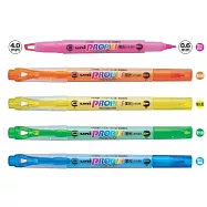 三菱 uni PROPUS WINDOW PUS-102T 視窗螢光記號筆_5色(螢光粉紅.螢光橘.螢光黃.螢光綠.螢光淺藍) 螢光粉紅.螢光