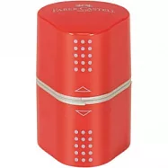 【FABER-CASTELL】2001握得住3用削筆器 / (紅.藍兩色隨機出貨)