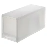 [MUJI 無印良品]PP盒/深型/窄/附隔板(正反疊)