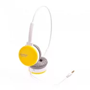 CLiPtec Color Band 時尚造型頭戴式耳機-黃 黃