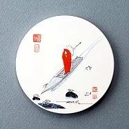 ◆明日樂自在◆蔡志忠 禪吸水杯墊-禪2