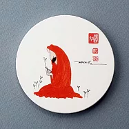◆明日樂自在◆蔡志忠 禪吸水杯墊-禪4