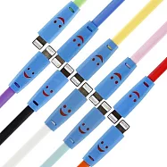 Smile ★微笑LED發光充電★ FOR IPHONE 5 / IPAD mini微笑多彩充電傳輸線可兒藍
