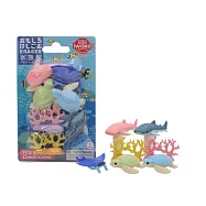 【iwako】NO PVC 環保造型橡皮擦 紙版裝(水族館系列)