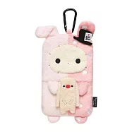 San-X 魔幻馬戲團數位配件系列毛絨擦屏手機袋。團長兔