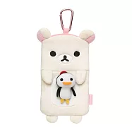 San-X 懶熊數位配件系列毛絨擦屏手機袋。懶妹