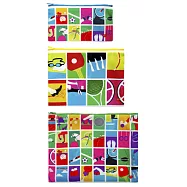 LOQI 萬用收納袋(3入)│奧運會AR.ZP.RT