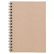 [MUJI 無印良品]植林木不易透色雙環筆記本(橫線)/A6.米