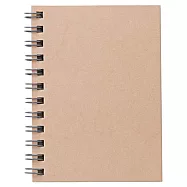 [MUJI 無印良品]植林木不易透色雙環筆記本(橫線)/A7.米