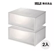 [MUJI 無印良品]PP衣裝盒/橫式/大/2入