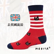 【 PULO 】布蘿插畫家襪系列-陳森田-去英國流浪-L