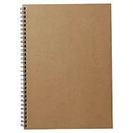 [MUJI 無印良品]植林木不易透色雙環筆記本(橫線)/B5.米