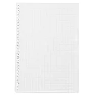 [MUJI 無印良品]植林木不易透色活頁紙/A4.方眼.5mm.100頁