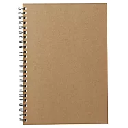 [MUJI 無印良品]植林木不易透色雙環筆記本(橫線)/A5.米