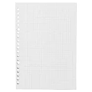 [MUJI 無印良品]植林木不易透色活頁紙/A5.方眼.5mm.100頁