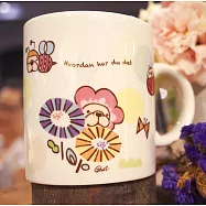 法鬥燒瓷杯-北歐花朵