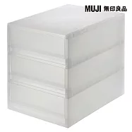 [MUJI 無印良品]PP盒/淺型/3段(正反疊)