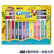 韓國AMOS 18色金蔥膠[台灣總代理公司貨]