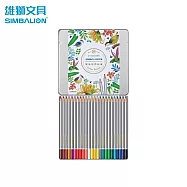 雄獅鐵盒色鉛筆24色