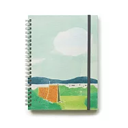 實心美術【寫旅行】筆記本 17號 大肚山與教堂