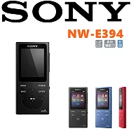 SONY NW-E394繽紛好音質 隨身帶著走 就愛影音隨身播放器 3色 公司貨保固18個月 不羈黑