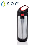 【美國KORwater】KOR Nava Sport運動水瓶-黑紅/650ml
