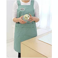 [Mamae] 出口韓國 (三色)休閒都市風圍裙 愛家風格 成人廚房圍裙薄荷綠