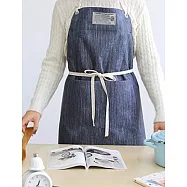 [Mamae] ~新品~出口韓國牛仔時尚防水圍裙 簡約風格 成人廚房工作服 粗曠風 藍色藍色