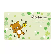 San-X 拉拉熊可愛生活系列存摺收納夾。綠色幸運草