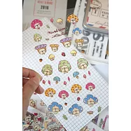 鬼畫福 透明貼紙-菇菇法鬥