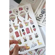 鬼畫福 透明貼紙-旅行法鬥