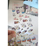 鬼畫福 透明貼紙-法鬥文房具