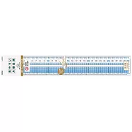 大數字30CM防滑方眼尺