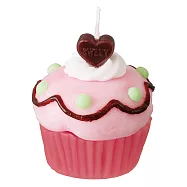 杯子蛋糕造型蠟燭-櫻桃