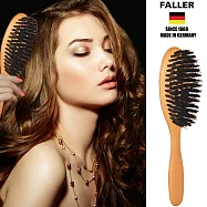 【德國FALLER芙樂梳具刷具】德國製櫸木黑豚鬃美髮梳 防靜電柔順直髮(頭皮油脂平衡 專用)