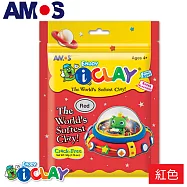 韓國AMOS 50克袋裝超輕黏土共有12色可以選擇(台灣總代理公司貨)紅色