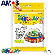 韓國AMOS 50克袋裝超輕黏土共有12色可以選擇(台灣總代理公司貨)白色