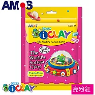 韓國AMOS 50克袋裝超輕黏土共有12色可以選擇(台灣總代理公司貨)亮粉紅