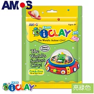 韓國AMOS 50克袋裝超輕黏土共有12色可以選擇(台灣總代理公司貨)亮綠色